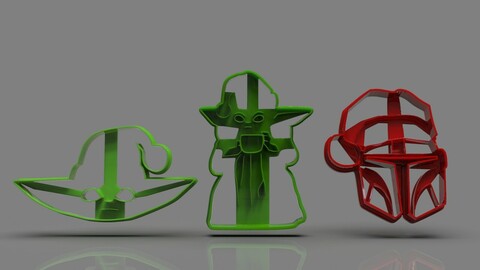 The Mandalorian cookie cutter Xmas Collection