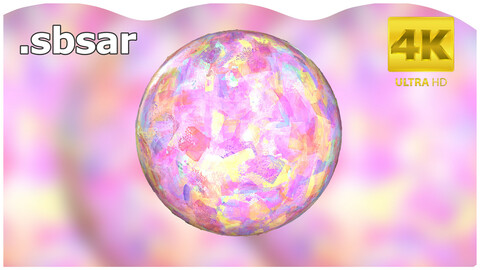 Oil Paint Material Design / Sbsar / Substance Painter / Last Gamer