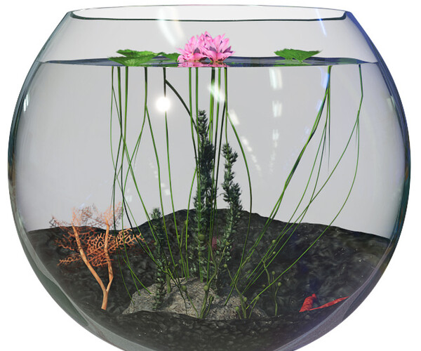 ArtStation Aquarium Lotus Game Assets
