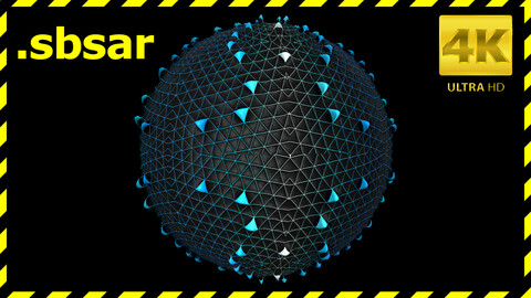 Abstract Armor Material Design - 2 / Sbsar / Substance Painter /