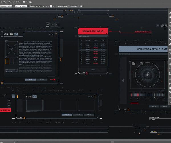 ArtStation - FUI / UI - Scifi Screen graphics menu set | Game Assets