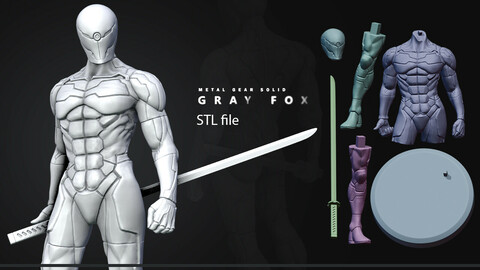 Gray Fox MGS 3d Print