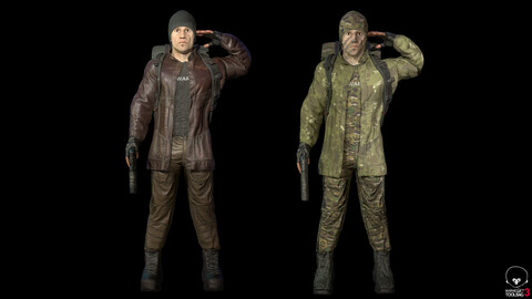 Supplier - army and civilian version Low-poly 3D model