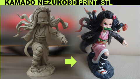 Kamado Nezuko 3D print model