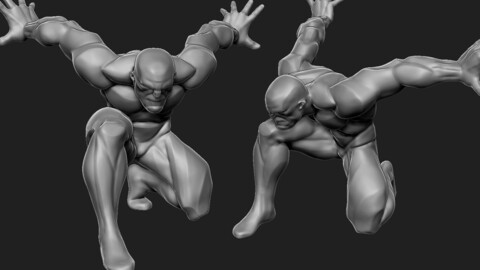 Comic Hero Basemesh pose2