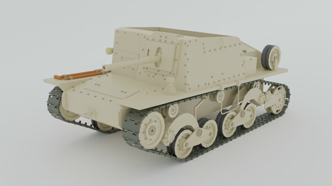 Cartoon Semovente L40 da 47-32 Tank