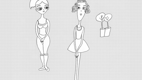 Girls, Friendship, Friends, black-and-white