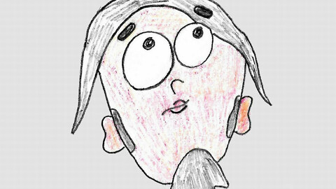 Thoughtful Face, color