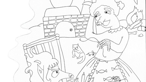 The Devil with Three Golden Hairs B&W