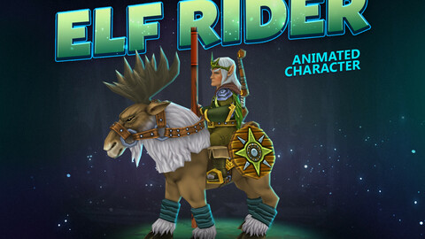 Elf rider animated character