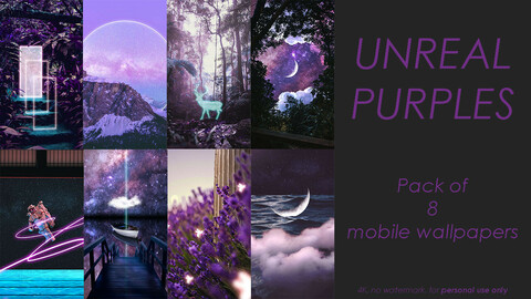 Unreal Purples - Mobile Wallpaper Pack