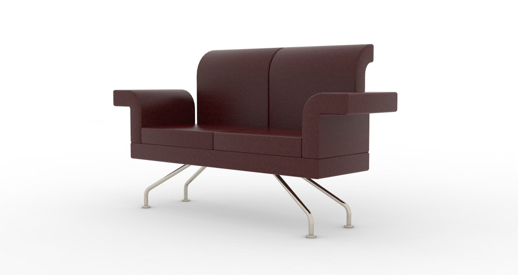 Artstation Simple Sofa Model Using Bend Modifier Resources Artstation Simple Sofa Model Using Bend Modifier Resources