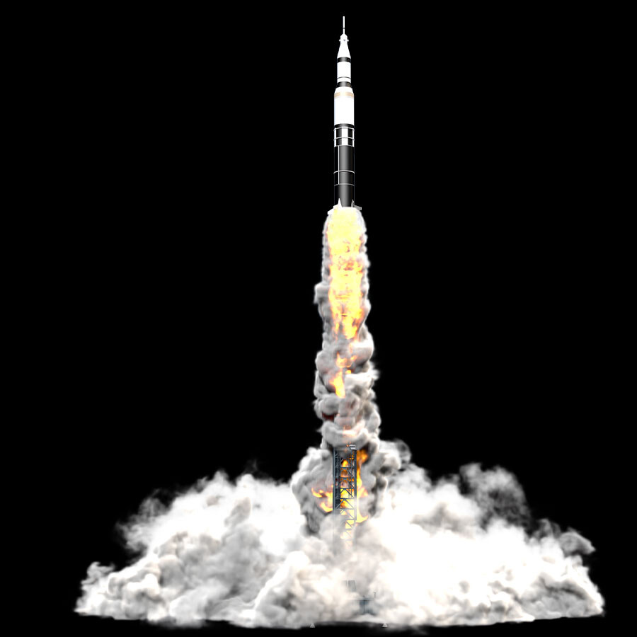 ArtStation - Rocket Launch Animated 3D model | Resources