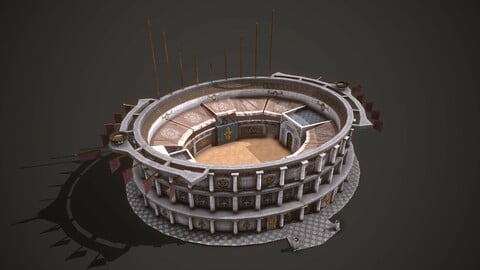 Colosseum Low poly 02