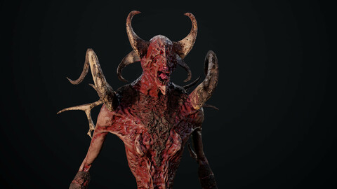 Monster Mutant 1 low poly game model