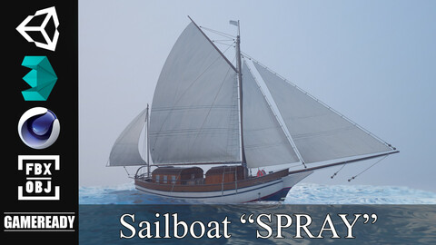 SAILBOAT “SPRAY” - Game Ready