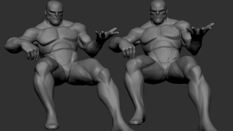 Comic Basemesh pose4