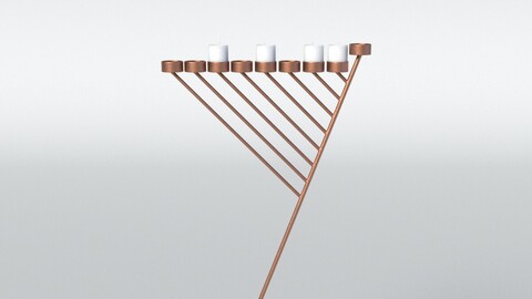 Bronze Menorah 9 Candles