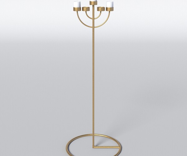 ArtStation - Copper Menorah 5 Candles | Resources