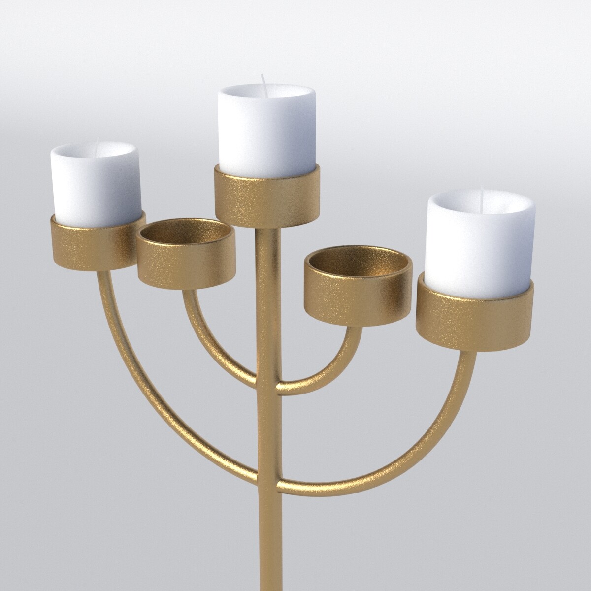 ArtStation - Copper Menorah 5 Candles | Resources