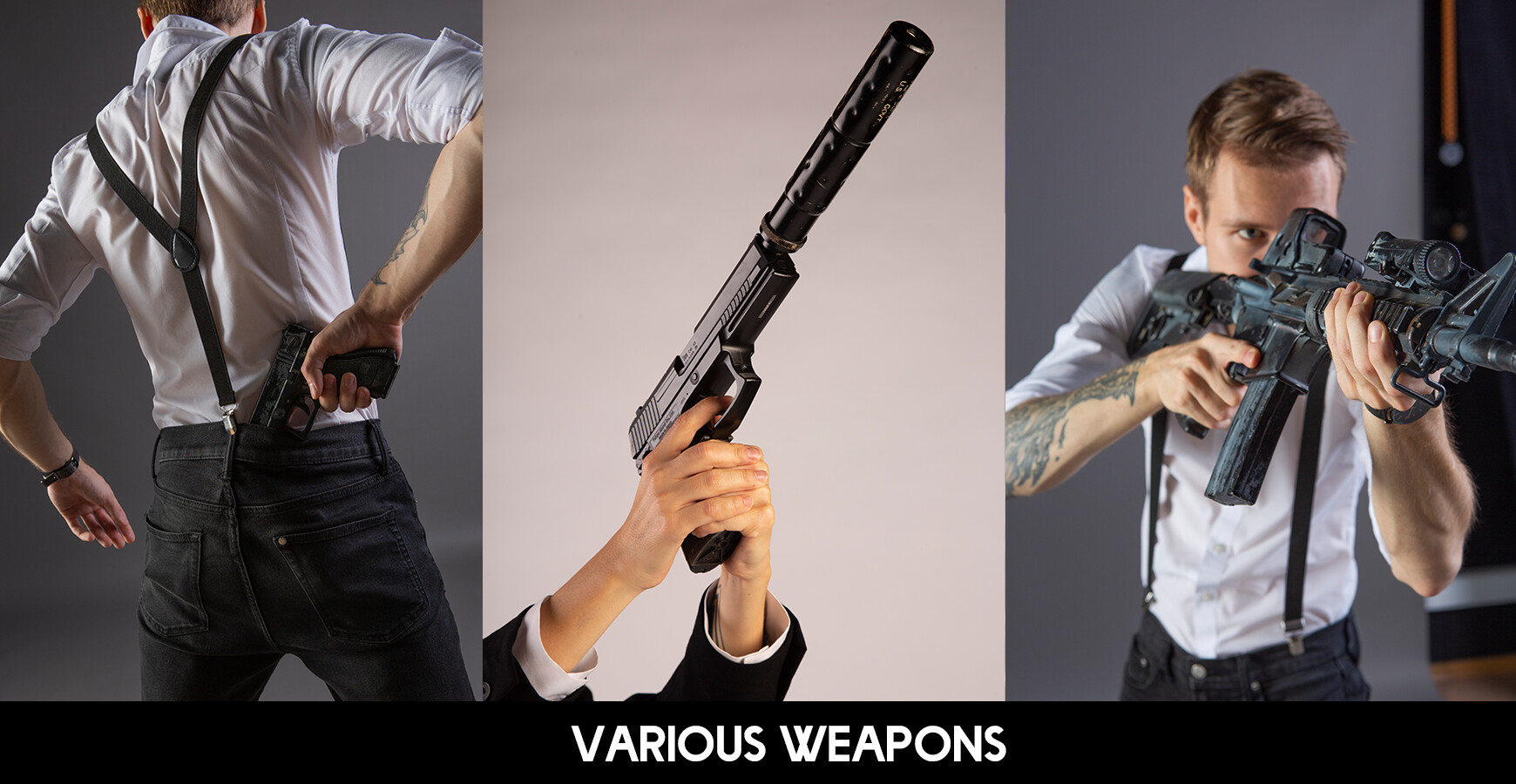 Grafit Studio 250+ Hands & Guns Reference Pictures