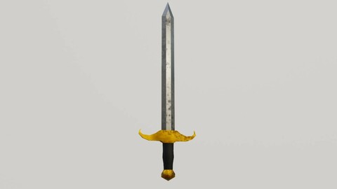 Medieval Sword - Espada Low-poly 3D model