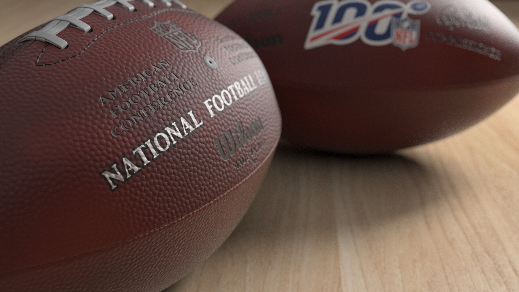 NFL football The Duke 100 3D model