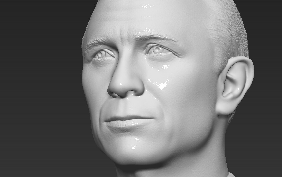 ArtStation - James Bond Daniel Craig bust 3D printing ready stl obj ...