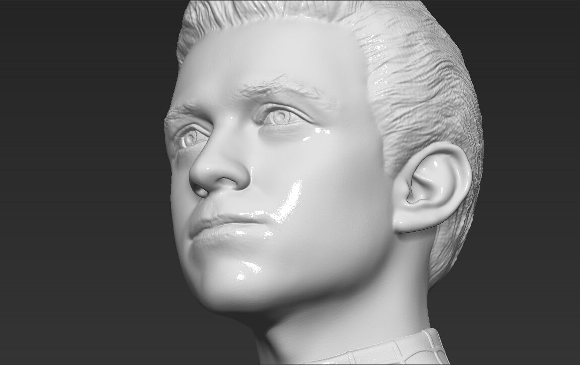 Artstation - Spider-man Tom Holland Bust 3d Printing Ready Stl Obj 