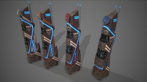 Futuristic Sci-Fi Building 09