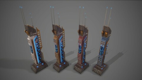 Futuristic Sci-Fi Building 11