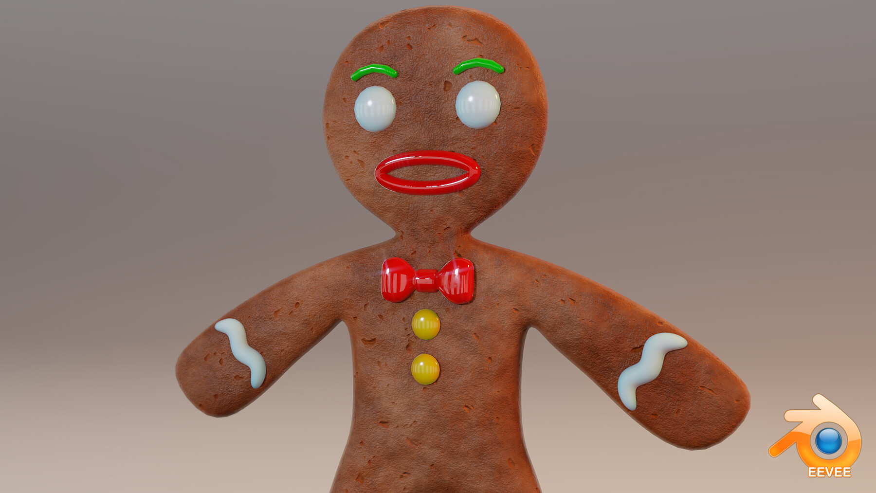 ArtStation - Lowpoly Gingerbread Man Rigged | Resources