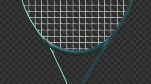 Tennis Racket Low-poly 3D model