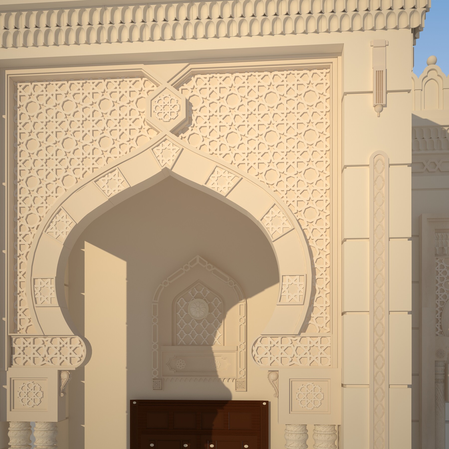 Макет мечети. 3д модель центральной мечети Махачкалы. Mosque 3d model.