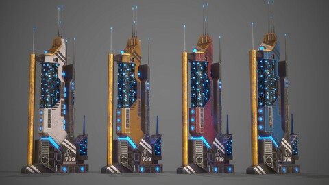 Futuristic Sci-Fi Building 19