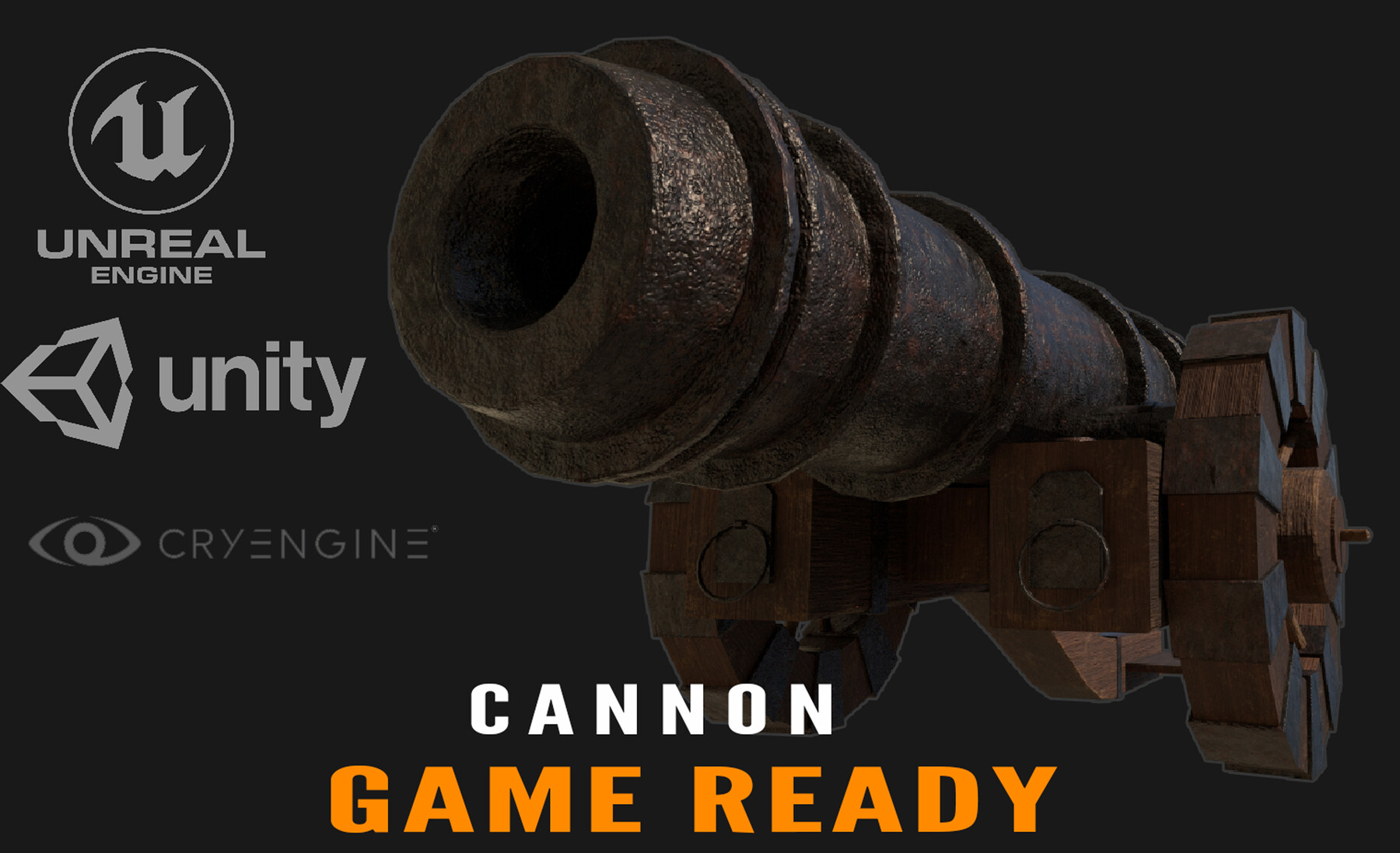 ArtStation CannonGame Ready Assets Game Assets