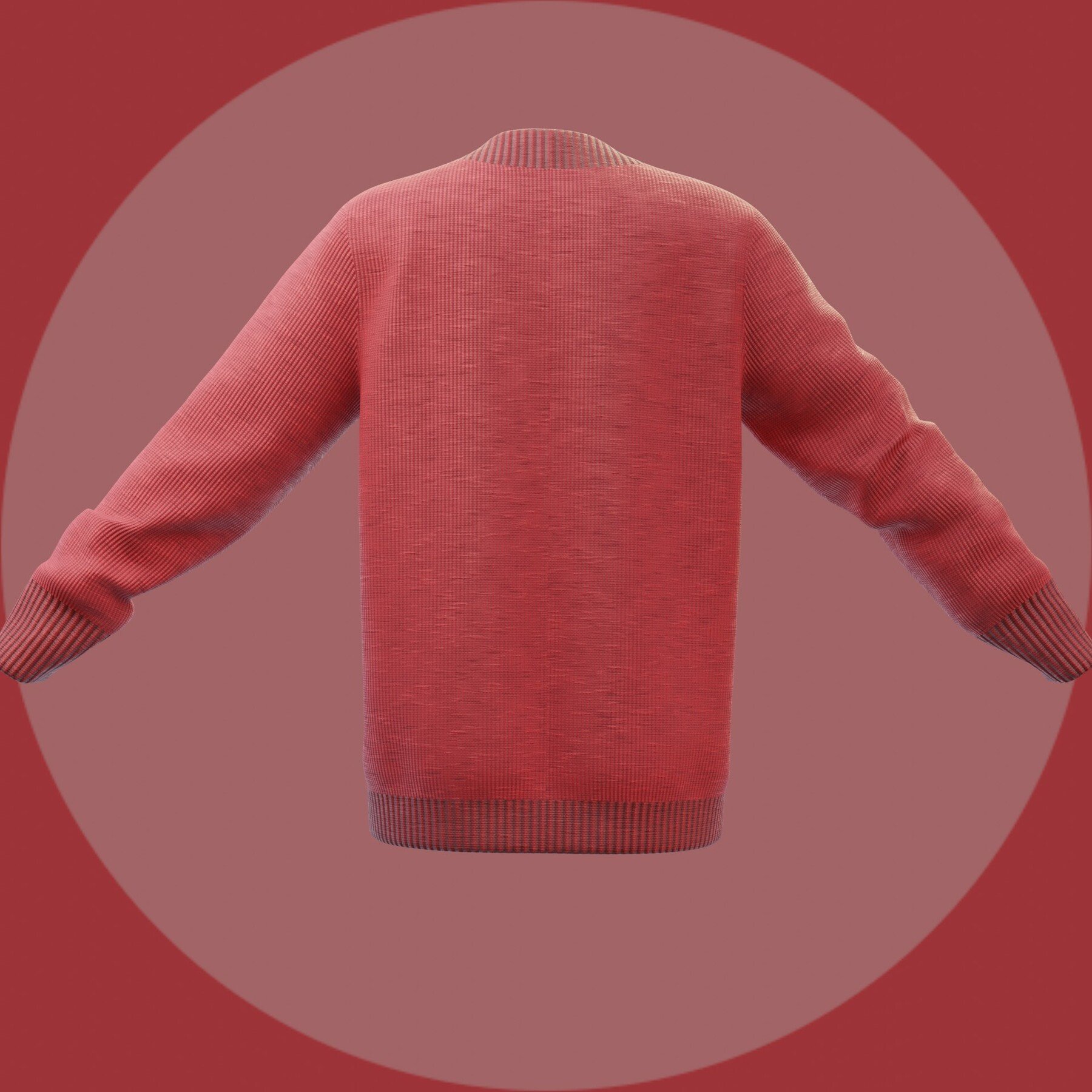 ArtStation - 3D Red Christmas sweater - Female mannequin and cardigan ...