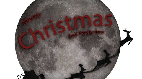 Christmas Moon Decoration