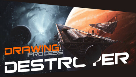Space Destroyer [full painting process in Photoshop]