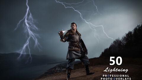 50 Lightning Photo Overlays
