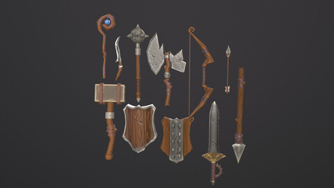 Stylized RPG Starer Weapons
