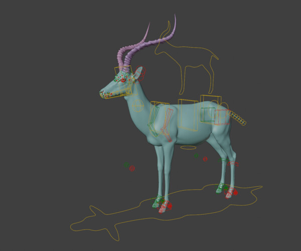 ArtStation - 3D Animal | Impala Animated | Resources