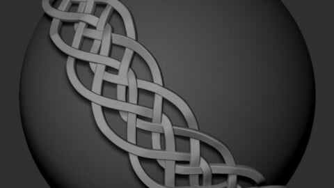 Basic Celtic Knot Curve Brush