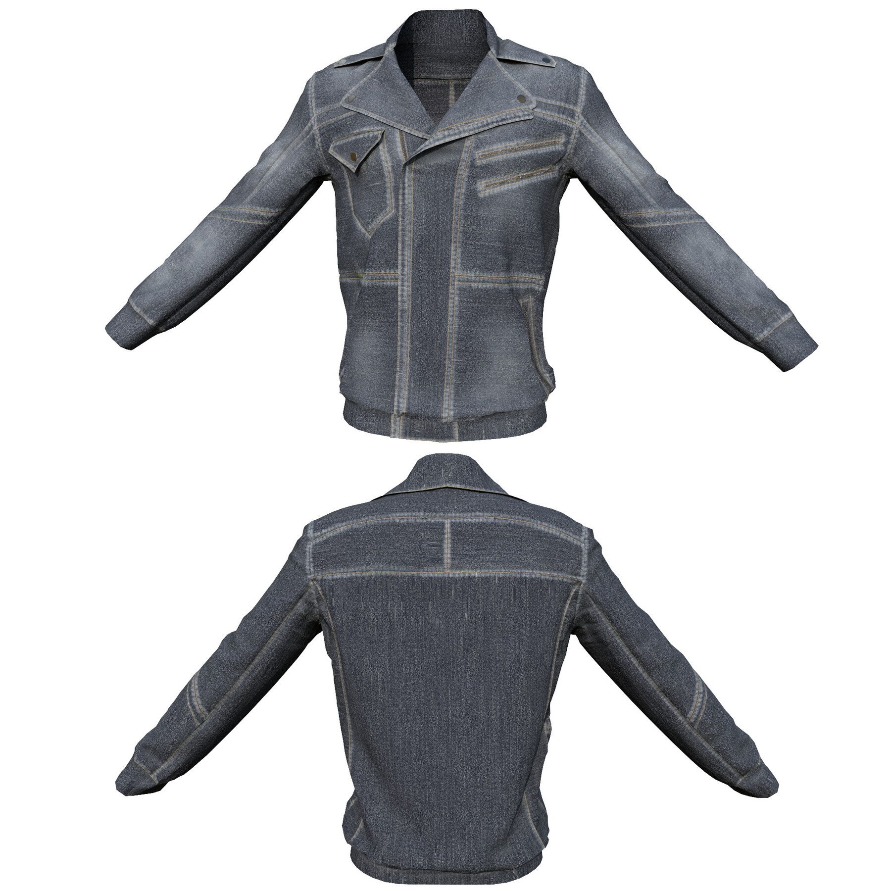 ArtStation - Low poly Male Jacket Collection 201204 | Game Assets