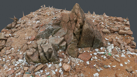 Photoscan_Beach Rock_0077_only HighPoly Mesh (16K Texture)