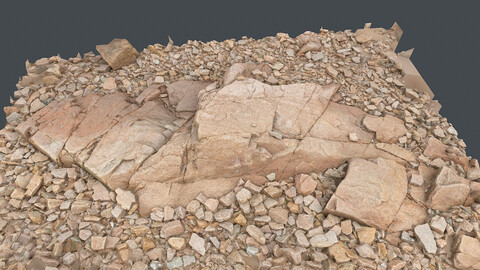 Photoscan_Beach Rock_0078_only HighPoly Mesh (16K Texture)