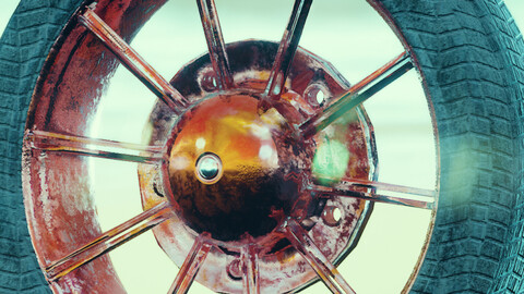 Wheel FBX Game Asset