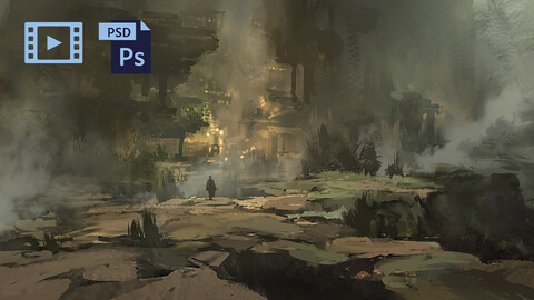 Video Process + PSD Fantasy Environment