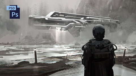 PSD Sci-Fi Art