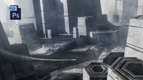PSD Sci-fi Environment